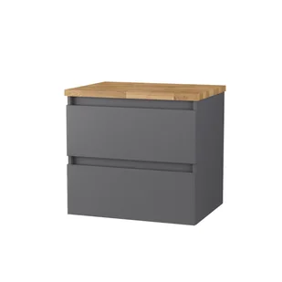 Szafka łazienkowa pod blat Krofam Arco 60 cm grafit mat 149-0115 - Szafki łazienkowe - miniaturka - grafika 1