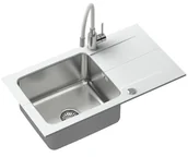 Zlewozmywaki z baterią - STEINER FUS_E7844BI_3323503WH Edward 111 Fusion + bateria Maggie biały FUS E7844BI 3323503WH - miniaturka - grafika 1