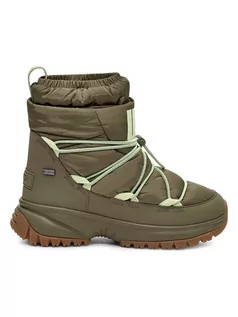 Botki damskie - UGG Botki "Yose Puffer Mid" w kolorze oliwkowym - grafika 1