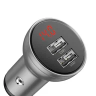 Ładowarki samochodowe - Baseus VCBXA CCBX-0S 4.8A 24W ładowarka samochodowa z dwoma gniazdami USB - miniaturka - grafika 1