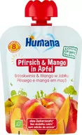 Desery dla dzieci - Humana 100% Mus jabłko, brzowskiwia, mango 90g - miniaturka - grafika 1