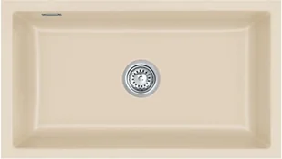 Zlewozmywak ceramiczny SYSTEMCERAM Mera 80 U Noblesse Korek automatyczny 5370 02 16 - Zlewozmywaki - miniaturka - grafika 1