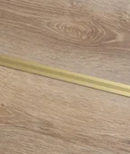 Listwy przypodłogowe - 200 x 2 x 0,1 cm Minileiste - (złoty) - Minimalistyczna listwa aluminiowa łączeniowa międzypodłogowa UL20X5-05 - miniaturka - grafika 1