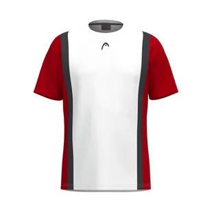 Koszulka męska Head CLUB 25 TECH T-Shirt Men Red/White M - Koszulki sportowe męskie - miniaturka - grafika 1