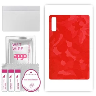 folia naklejka skórka strukturalna na TYŁ do Lenovo Tab M10 5G - Moro Camo Czerwony - apgo SKINS - Akcesoria do tabletów i e-booków - miniaturka - grafika 1