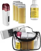 Depilacja - Peggy Sage PEGGY SAGE_Zestaw do depilacji 4 woski + podgrzewacz + paski + olejek - miniaturka - grafika 1