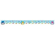 Dekoracje sali - Procos Banner "Baby Shark" Happy Birthday 200 cm - miniaturka - grafika 1