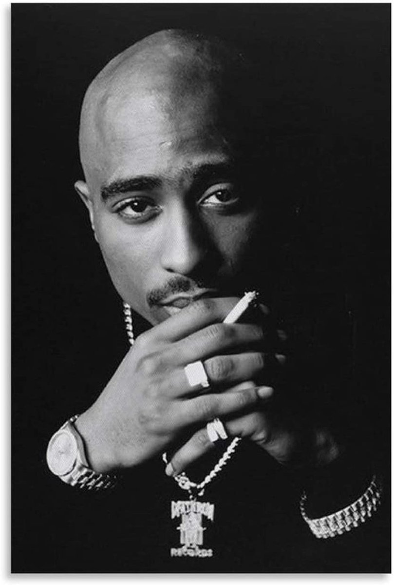 PODKŁADKA POD MYSZ Z Nadruk 22x18cm Tupac 2Pac Makaveli Raper Tekst Prezent