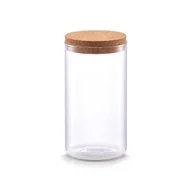 Pojemniki kuchenne - Smukły słoik z korkową pokrywką, 1100 ml - miniaturka - grafika 1