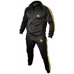 Dres Sportowy WarHouse Small Logo Komplet Black/Gold - Bluzy sportowe męskie - miniaturka - grafika 1