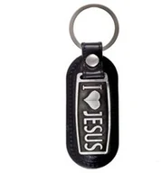 Dewocjonalia - Brelok - I LOVE JESUS - satynowa powłoka - miniaturka - grafika 1