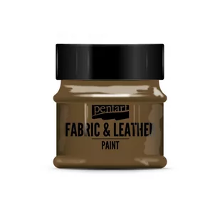 Pentart Farba Do Tkanin I Skór 50Ml Ciemno Brązowa - Zabawki kreatywne - miniaturka - grafika 1