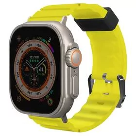 Pasek wymienny Skinarma Shokku na Apple Watch 49/45/44/42 mm (SK-WS-SHOKKU-YEL49) Żółty - Akcesoria do smartwatchy - miniaturka - grafika 1