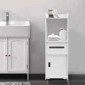 Szafki łazienkowe - Szafka łazienkowa, stojak na rolkę papieru toaletowego, szafka toaletowa, szafka łazienkowa podłogowa - miniaturka - grafika 1