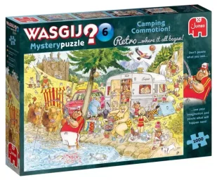 Puzzle 1000 Wasgij Mystery Retro 6 - Kemping G3 - Jumbo - Puzzle - miniaturka - grafika 1