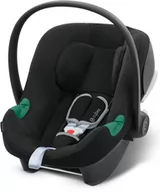 Foteliki samochodowe - Cybex Aton B2 i-Size Fotelik dla niemowląt, Od urodzenia do ok. 24 miesięcy, Maks. 13 kg, Z wkładką dla niemowląt, Kompatybilny z SensorSafe, Volcano Black - miniaturka - grafika 1