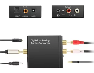 Toslink Coaxial na 2x Rca L/p audio + jack 3,5mm - Złącza, przejściówki, adaptery - miniaturka - grafika 3