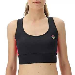 UYN Exceleration Smart biustonosz sportowy czarny/różowy/Sunny M - Biustonosze - miniaturka - grafika 1