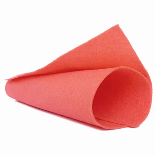 Filc 1mm, wełna/wiskoza, 20x30 cm- koral - Dekoratorstwo - miniaturka - grafika 1