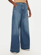 Spodnie damskie - BOSS Jeansy Zehyrus 50528820 Niebieski Wide Leg - miniaturka - grafika 1