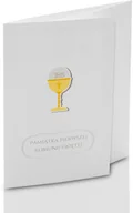 Pamiątka Pierwszej Komunii Świętej - Mini-Album Komunijny TS kielich - zestaw: 2 zdjęcia 15x21 plus zakładka - miniaturka - grafika 1