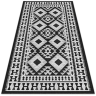 Dywany - Modny winylowy dywan wewnętrzny Retro wzór 150x225 cm - miniaturka - grafika 1
