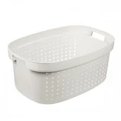 Pudła i pojemniki do przechowywania - Plast team poland Kosz Na Pranie Seoul Biały 41,9L PlastTeam PT60320801 - miniaturka - grafika 1