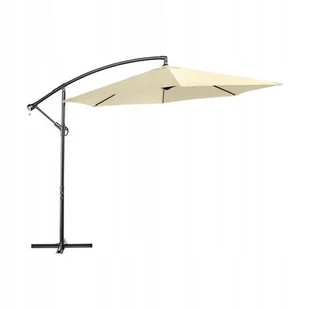 Parasol boczny na wysięgniku 300 cm taupe - Parasole ogrodowe - miniaturka - grafika 1