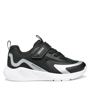 Sneakersy Geox J Sprintye Wr J56NXA 0FU54 C9999 S Czarny - Buty dla chłopców - miniaturka - grafika 1
