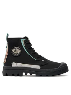 Palladium Trapery PAMPA UNDERLAYER 99183-008-M Czarny - Botki damskie - miniaturka - grafika 1