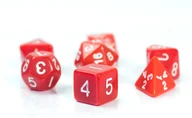 Gry planszowe - Kostki RPG Czerwony Zestaw 7 Kości Kostek - miniaturka - grafika 1