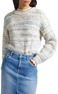 Swetry damskie - Pepe Jeans Sweter damski Dendra, Wielobarwny (Multi), XL - grafika 1