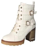 Botki damskie - Mustang Damskie sztyblety 1505-501, Ice, 41 EU, Ice, 41 EU - miniaturka - grafika 1