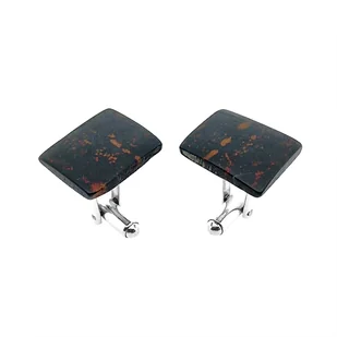 Srebrne spinki do mankietów Heliotrop (S980) [925] - Spinki do mankietów i krawatów - miniaturka - grafika 1