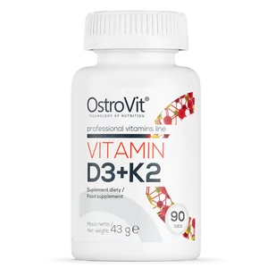 Ostrovit Vitamin D3 + K2 90 Tabletek Witaminy (OST/154) - Witaminy i minerały - miniaturka - grafika 1