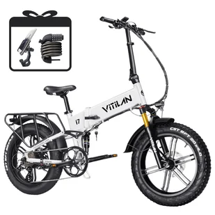 Vitilan I7 Pro 3 0 Electric Bike  750W Motor  48V 20Ah Battery  20*4 0-inch Fat Tire  45km/h Max Speed  110km Max Range  Hydrau - Rowery elektryczne - miniaturka - grafika 1