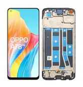 Części serwisowe do telefonów - WYŚWIETLACZ EKRAN LCD DO OPPO A78 4G RAMKA OLED DUŻA POWIERZCHNIA CPH2565 - miniaturka - grafika 1
