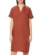 Sukienki - APART Fashion Damska sukienka lniana, brązowy, 34/46 - miniaturka - grafika 1