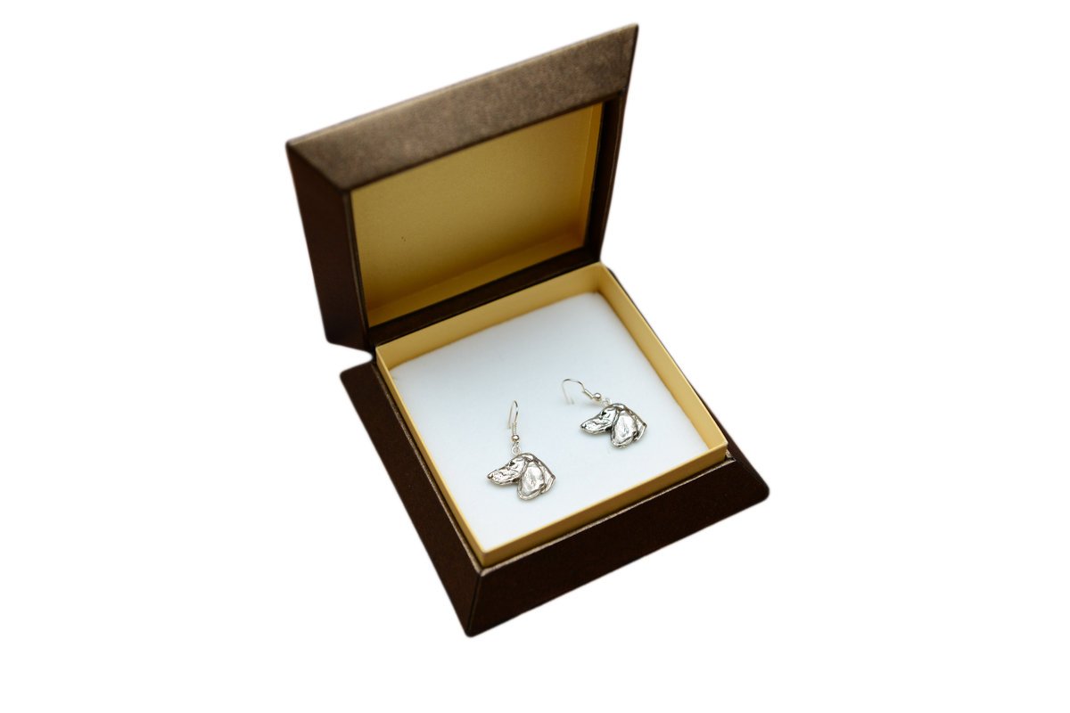 Jamnik I - wiszące kolczyki z psami, urocza biżuteria dla psiej mamy, prezent dla dziewczynki marki Art-Dog