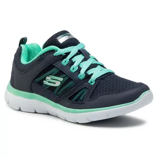 Skechers Buty New World 12997/NVTQ Navy/Turquoise - Buty sportowe damskie - miniaturka - grafika 1