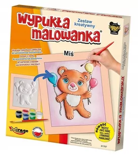 Mirage Hobby Wypukła Malowanka - Mały Miś - - Zabawki kreatywne - miniaturka - grafika 1