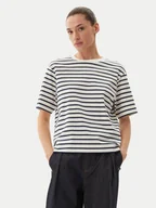 Koszulki sportowe damskie - Max Mara T-Shirt 2515941042650 Granatowy Regular Fit - miniaturka - grafika 1
