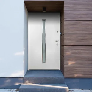 Lumarko Aluminiowe Drzwi Zewnętrzne, Białe, 100 X 200 Cm - Zabezpieczenia dla dzieci - miniaturka - grafika 1