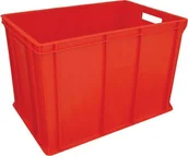 Pojemniki przemysłowe - Artech Pojemnik transportowy EURO 410 czerwony - miniaturka - grafika 1