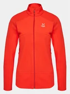 Bluzy damskie - Haglöfs Polar Buteo Mid 605074 Czerwony Active Fit - miniaturka - grafika 1