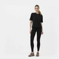 Koszulki sportowe damskie - Damska koszulka treningowa CALVIN KLEIN WOMEN 00GWS3K104 - czarna - Calvin Klein - miniaturka - grafika 1