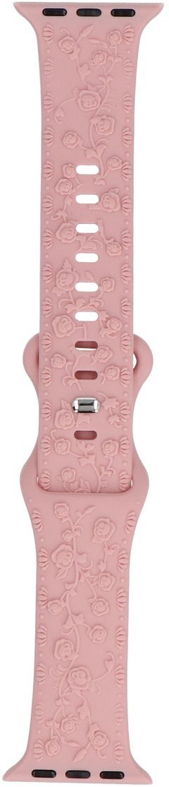 GlacierX pasek do smartwatcha Silicone Textured Misty Rose do Apple Watch 38/40/41mm Różowy