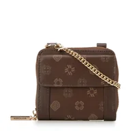 Portfele - Damski portfel skórzany na łańcuszku - miniaturka - grafika 1