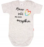 Body dla niemowląt - BODY NAPIS nadruk MAMO JESTEŚ r 80 KLEKLE - miniaturka - grafika 1