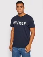 Koszulki męskie - Tommy Hilfiger T-Shirt Ss Tee UM0UM02011 Granatowy Regular Fit - miniaturka - grafika 1